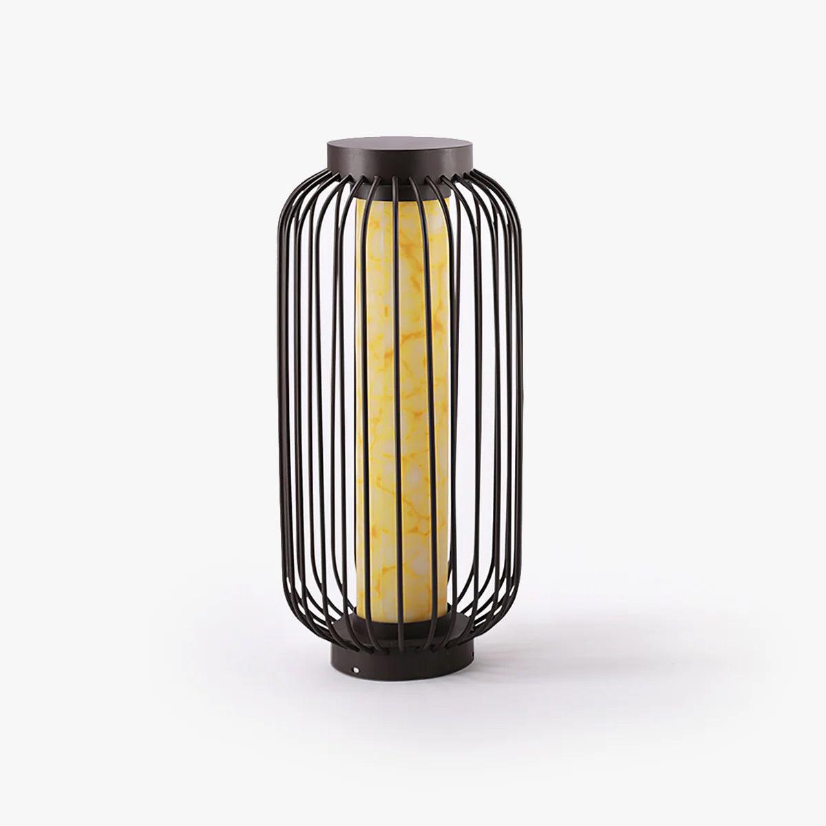 Solar Outdoor Lantern Cordless Metal Cage LED Waterproof IP65 Patio Garden Home Decor - Stack & Clear 1