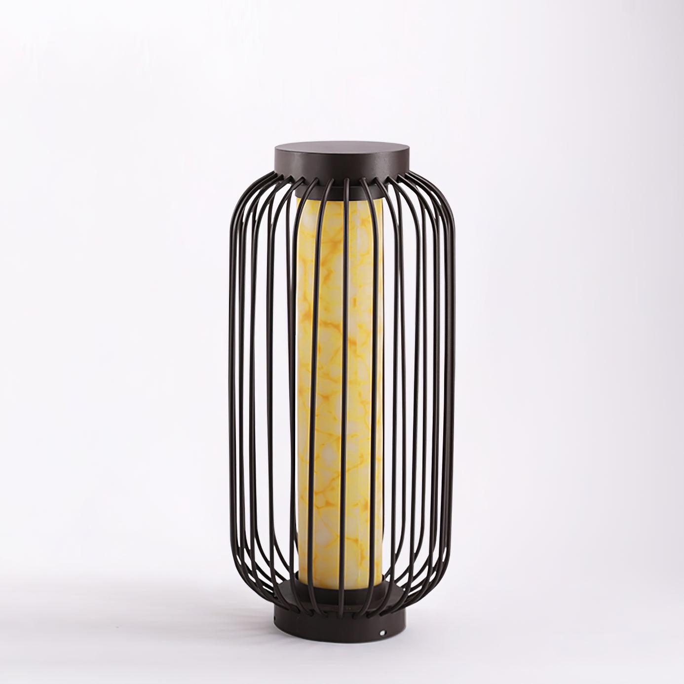 Solar Outdoor Lantern Cordless Metal Cage LED Waterproof IP65 Patio Garden Home Decor - Stack & Clear 11
