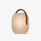 Solar Outdoor Lantern Cordless Wood Handle LED Waterproof IP65 Patio Garden Home Decor - Stack & Clear 0