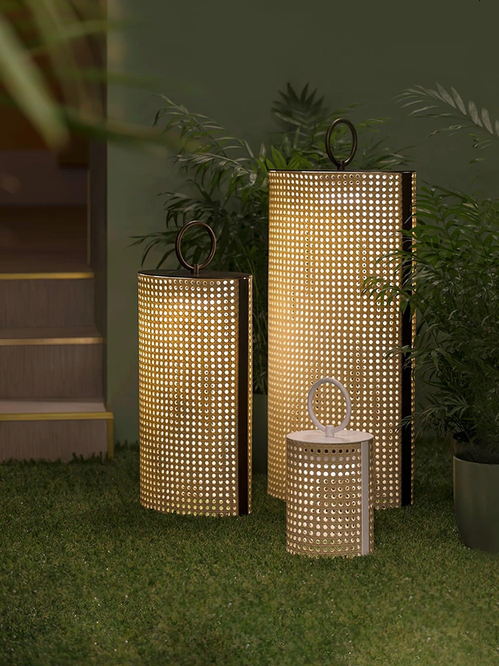 Solar Outdoor Lantern with Remote Control - Solar Powered Garden Light 8
