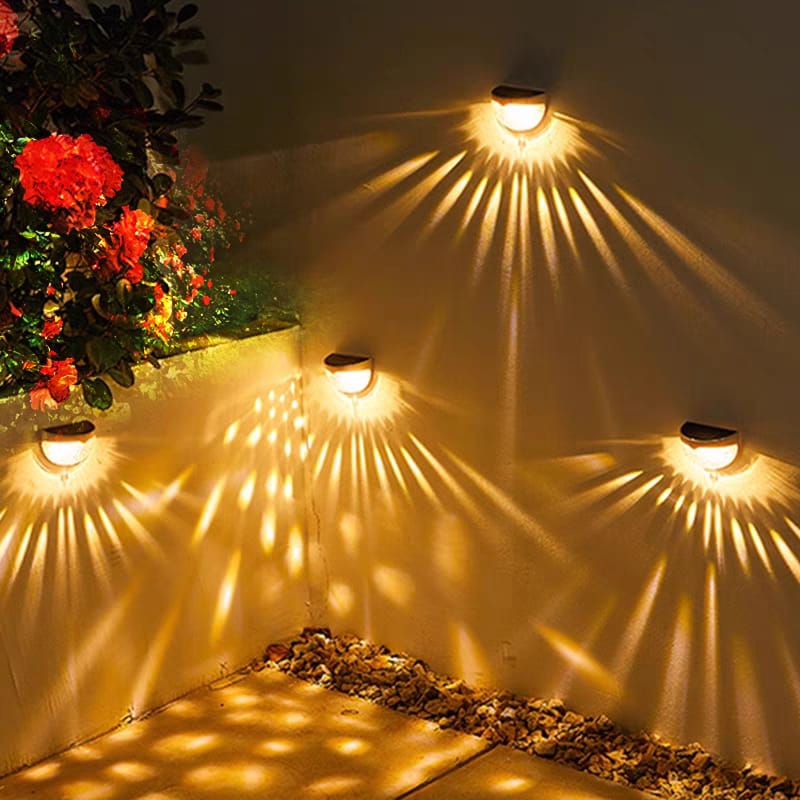 Solar Outdoor Wall Lamp - Waterproof Solar Wall Lights for Garden and Patio - Wireless Easy Installation, Warm White Illumination 1