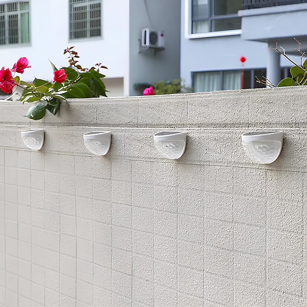 Solar Outdoor Wall Lamp - Waterproof Solar Wall Lights for Garden and Patio - Wireless Easy Installation, Warm White Illumination 6