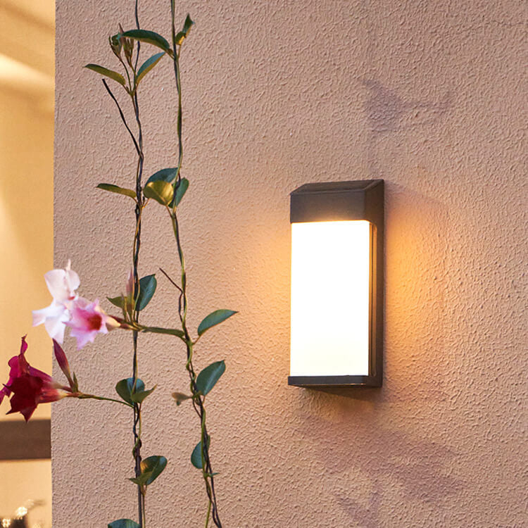 Solar Outdoor Wall Sconce Lamp - Waterproof Frosted Glass, Eco-Friendly LED Lighting for Exterior Use 0