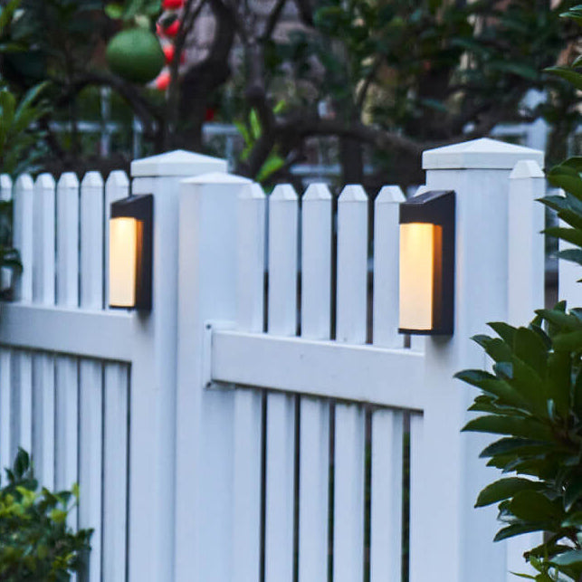 Solar Outdoor Wall Sconce Lamp with Frosted Glass – Waterproof LED Wall Light 3