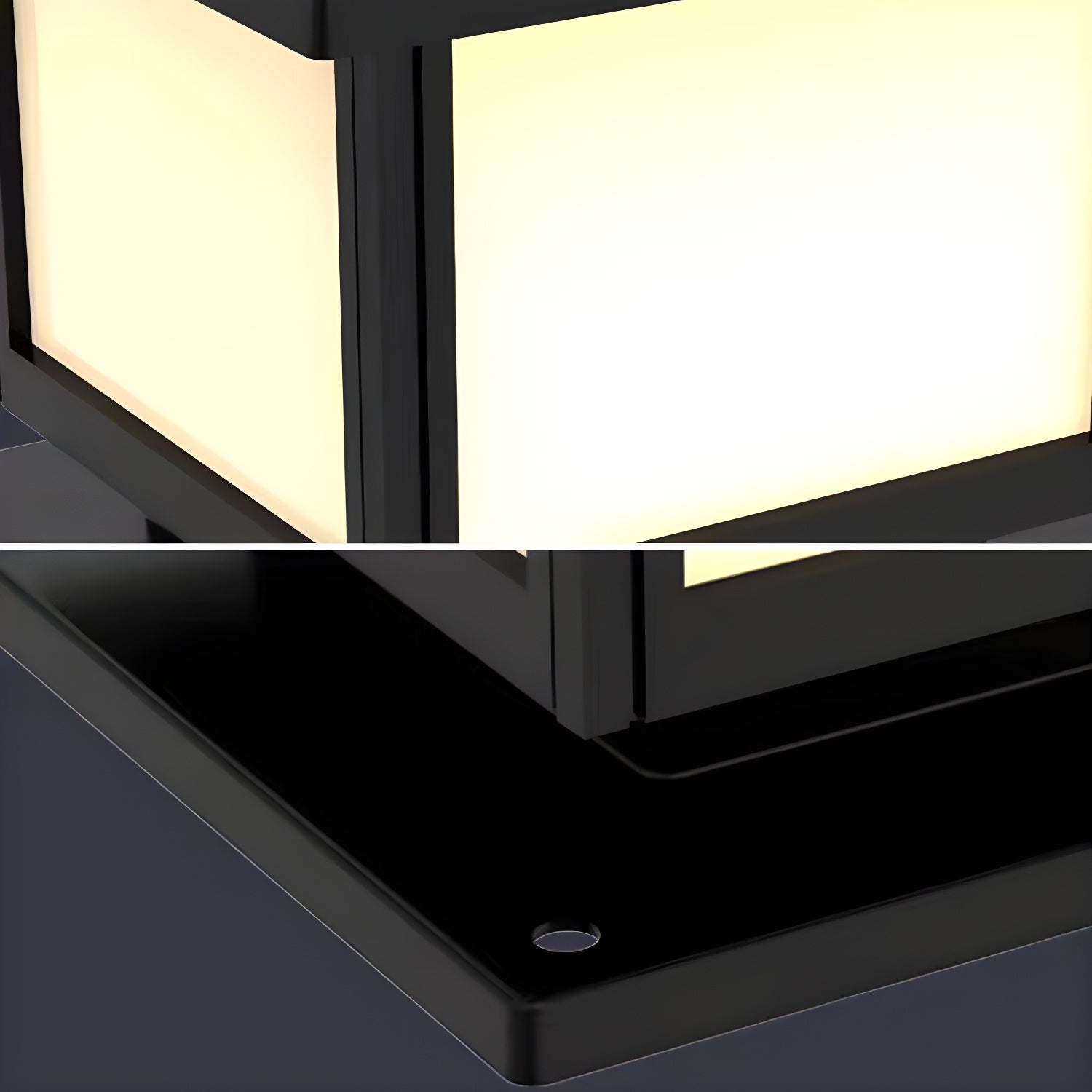 Solar Post Light with Remote Control for Outdoor Use - Modern Design 8