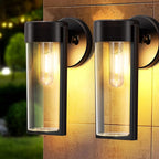Solar Powered Outdoor Wall Lights - Modern Lanterns for Garden and Patio, Waterproof Solar Lights with Warm Glow 2