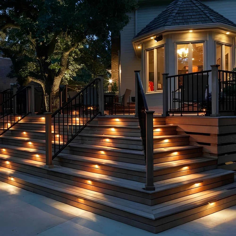 Solar Step Lights Outdoor with Automatic Dusk Sensor – Weather-Resistant Garden Lighting for Effortless Illumination 0