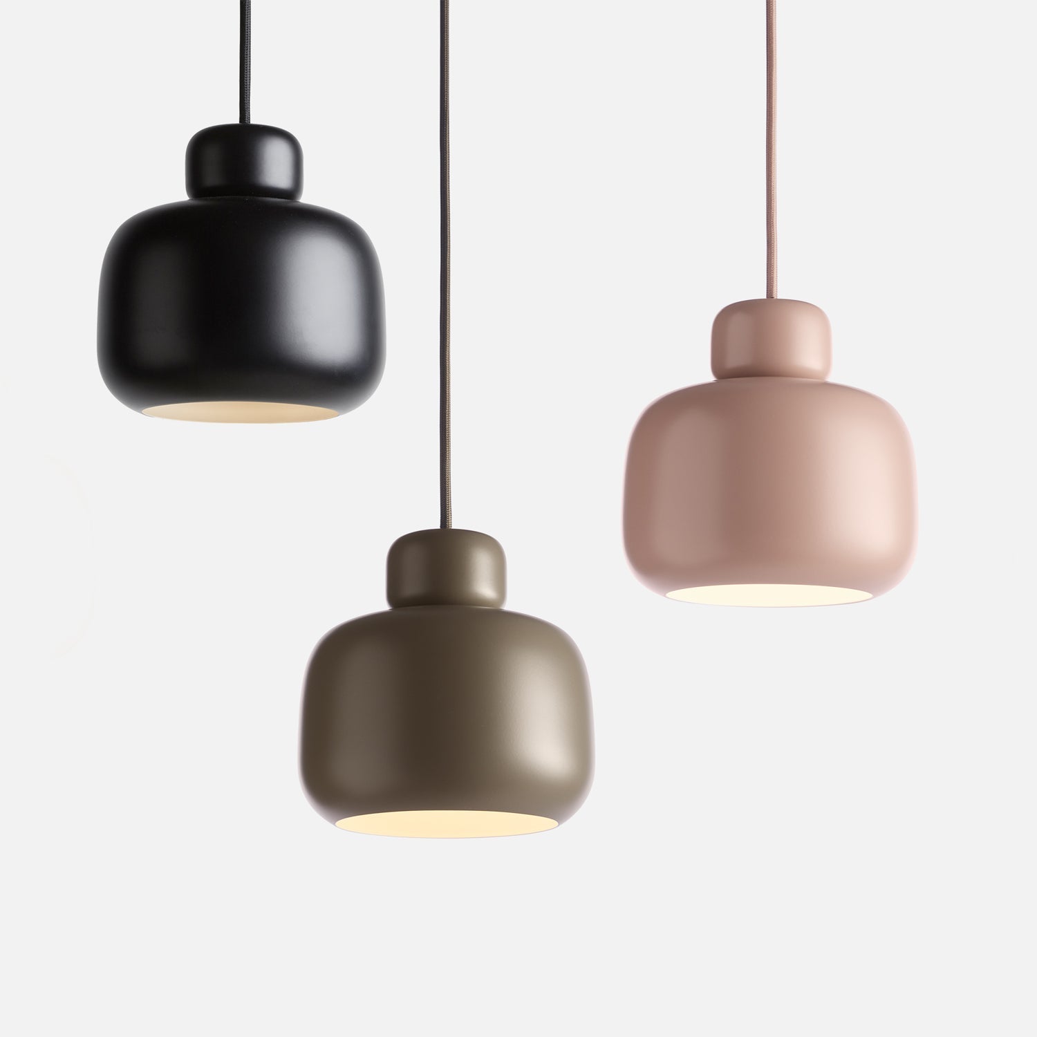 Stacked Stone Pendant Light Painted Metal Round Colorful Ceiling Lamp Home Decor Stack Clear 4