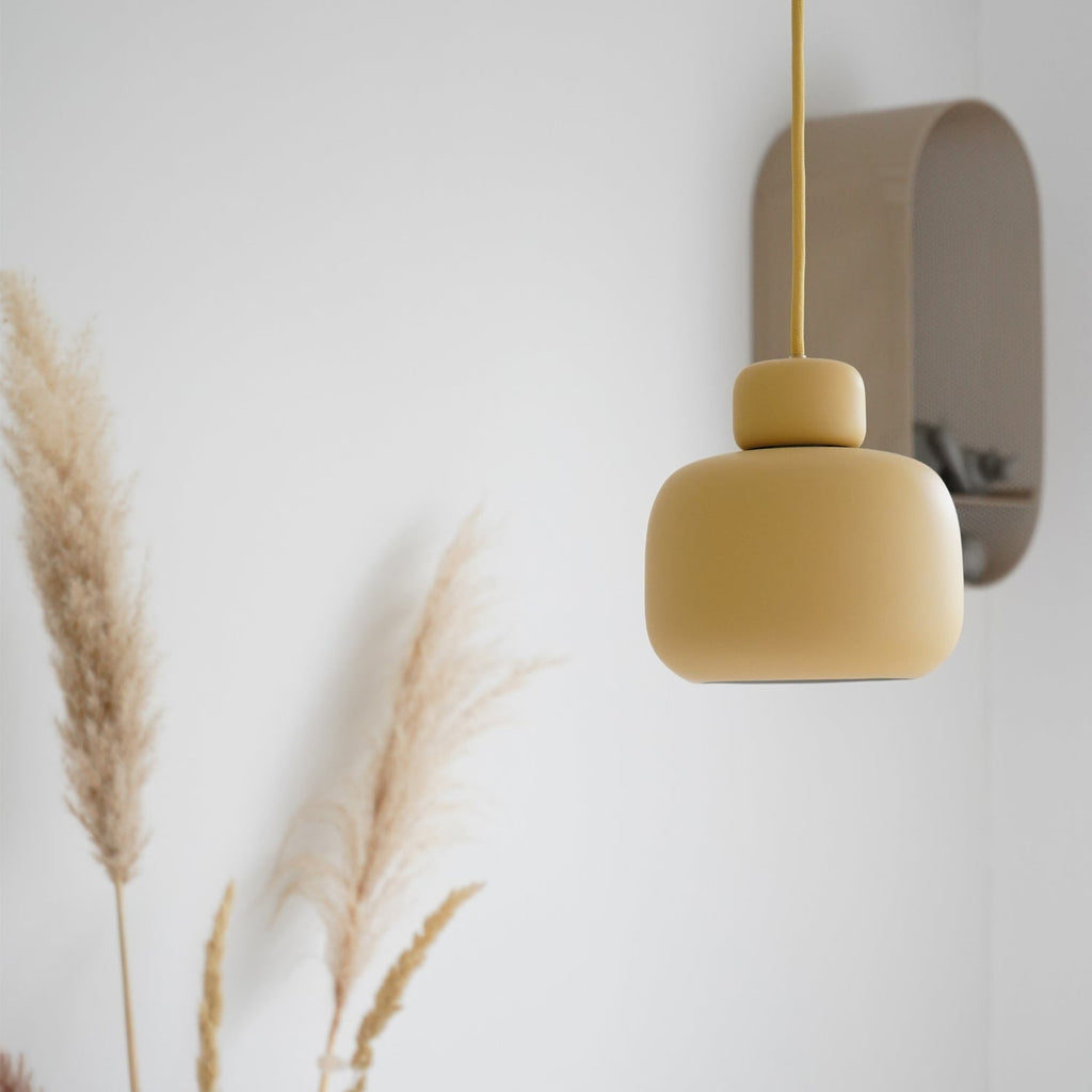 Stacked Stone Pendant Light Painted Metal Round Colorful Ceiling Lamp Home Decor Stack Clear 5
