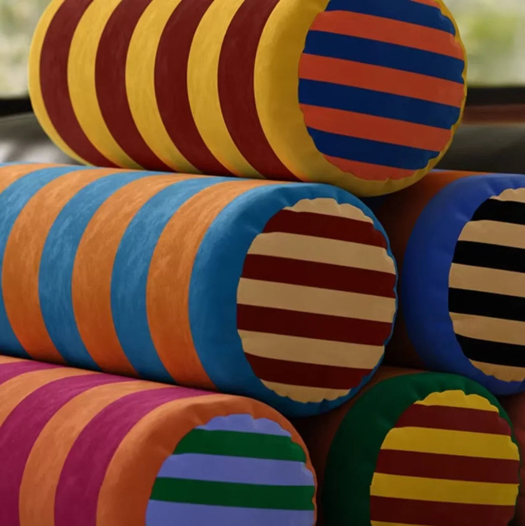 Striped Soft Touch Cushion Cover Soft Fabric Colorful 3
