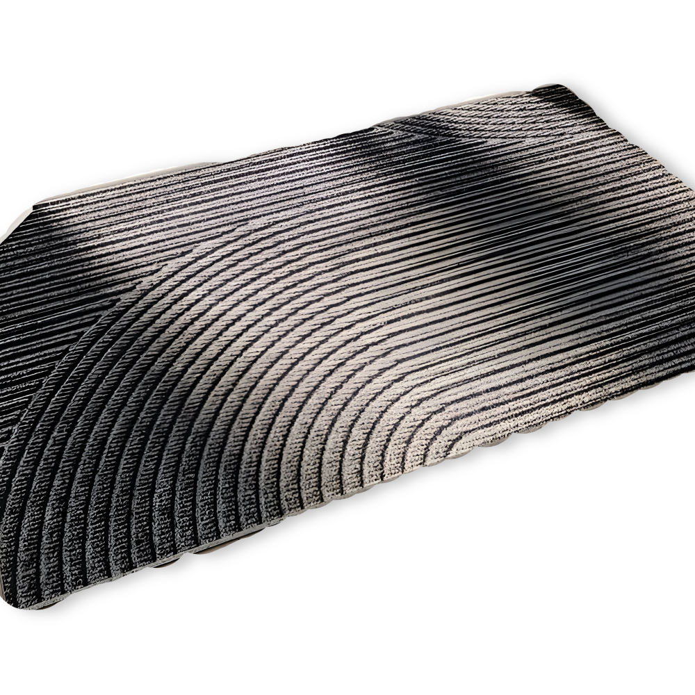 Stylish Anti-Slip PVC Doormat with Geometric Design – Durable Outdoor Front Door Mat for Safe Entrance 0