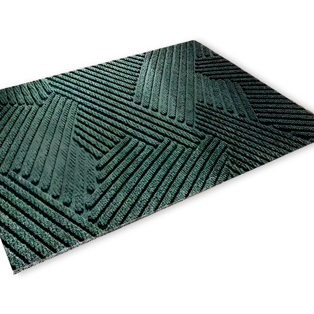 Stylish Anti-Slip PVC Doormat with Geometric Design – Durable Outdoor Front Door Mat for Safe Entrance 11