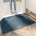 Stylish Anti-Slip PVC Doormat with Geometric Design – Durable Outdoor Front Door Mat for Safe Entrance 7