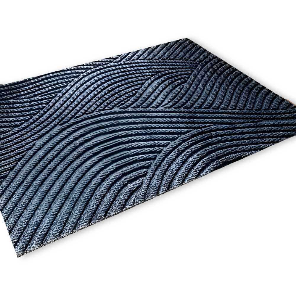 Stylish Anti-Slip PVC Doormat with Geometric Design – Durable Outdoor Front Door Mat for Safe Entrance 9