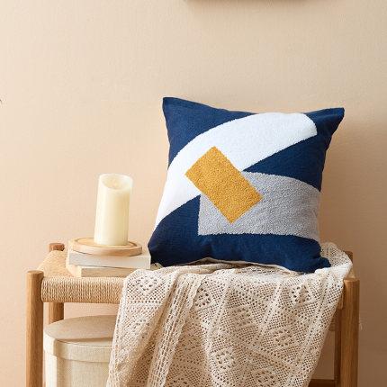 Stylish Embroidered Throw Pillows with Abstract Boho Shapes – Decorative Couch Cushions for Living Room and Bedroom 7