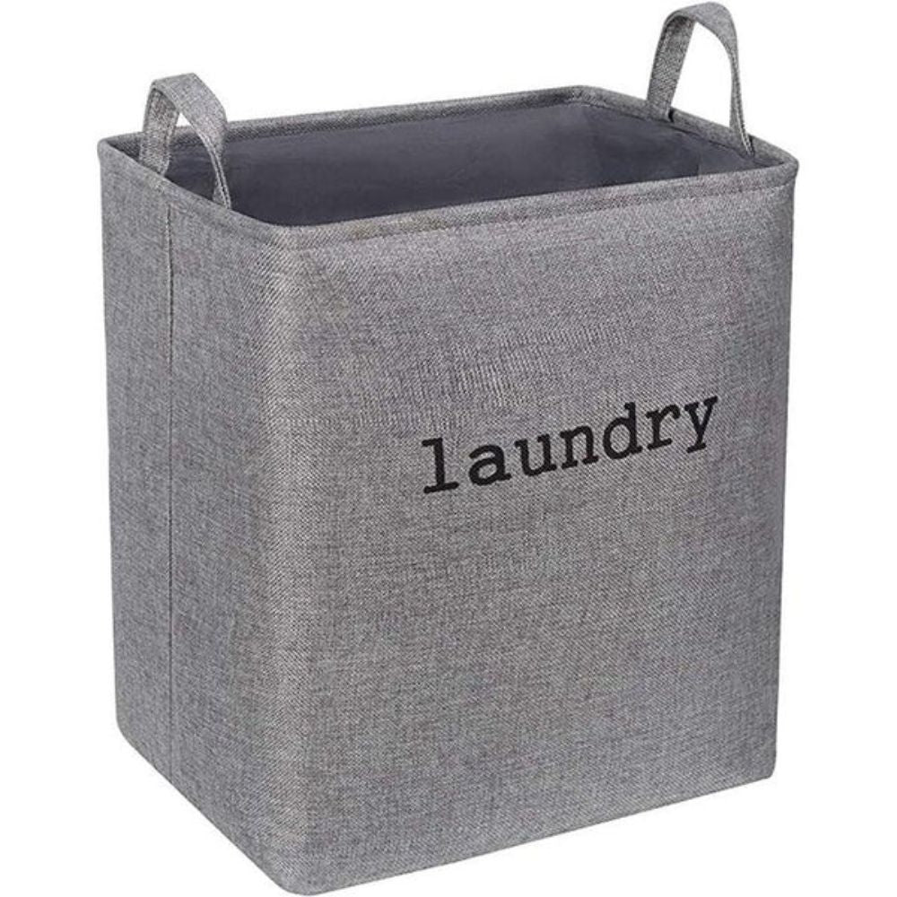Stylish Foldable Laundry Basket Microfibre Blend 6