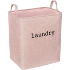 Stylish Foldable Laundry Basket Microfibre Blend 7