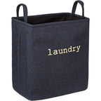 Stylish Foldable Laundry Basket Microfibre Blend 8