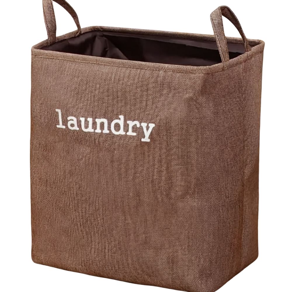 Stylish Foldable Laundry Basket Microfibre Blend 9
