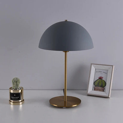 Stylish Golden Mushroom LED Desk Lamp – Modern Small Table Lamp for Cozy Bedroom Ambiance 4