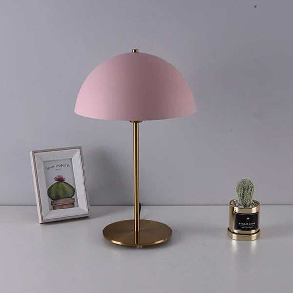 Stylish Golden Mushroom LED Desk Lamp – Modern Small Table Lamp for Cozy Bedroom Ambiance 5