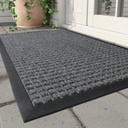 Stylish Luxury Doormat – Durable Anti-Slip Welcome Mat for Indoor and Outdoor Use, 45 x 75 cm, Black or Gray 1