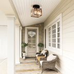 Stylish Outdoor Porch Lights, Brass and Crystal Design, E27 Compatible, 20-40cm 0