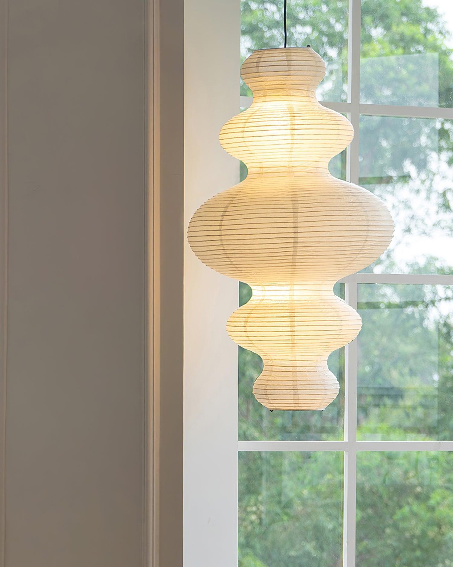 Stylish  Pendant Light with Rice Paper Shade – 47cm Diameter for Kitchen Pendant Lighting 4