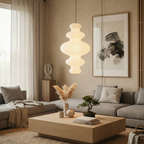 Stylish Plug-In Pendant Light with Rice Paper Shade – 47cm Diameter for Kitchen Pendant Lighting 10