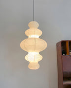 Stylish Plug-In Pendant Light with Rice Paper Shade – 47cm Diameter for Kitchen Pendant Lighting 2