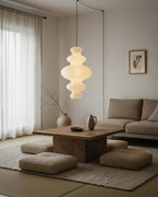 Stylish Plug-In Pendant Light with Rice Paper Shade – 47cm Diameter for Kitchen Pendant Lighting 5