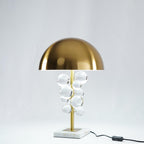 Stylish Table Lamp with Glass Spheres and Marble Base – Elegant Bedside or Desk Lamp for Indoor Lighting 7
