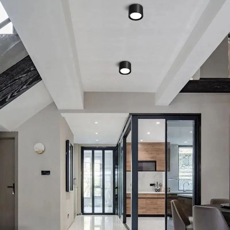 Surface Mounted LED Downlight – Adjustable Light Temperature, Black Finish, 120° Beam Angle 2