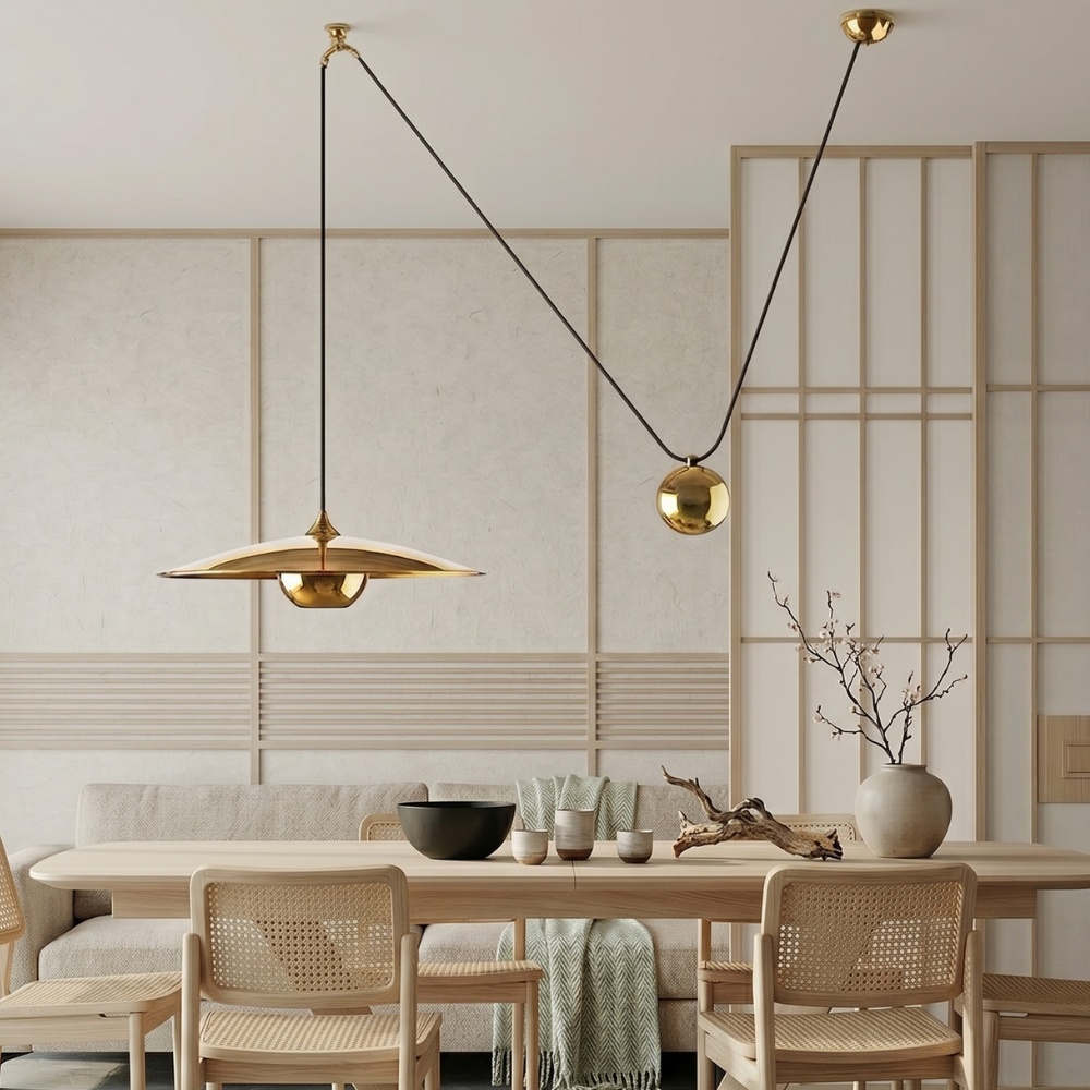 Swing Arm Pendant Light Adjustable Counterweight Dining Ceiling Lamp 99