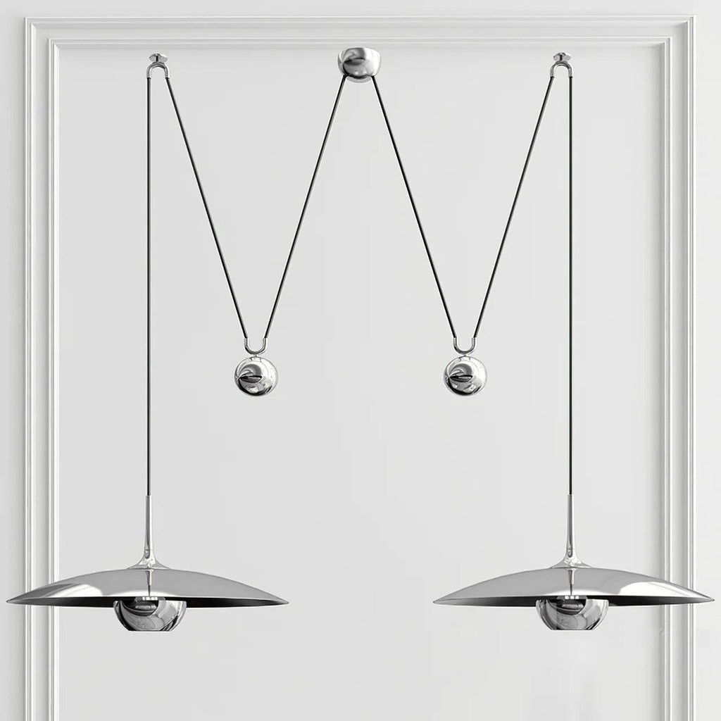 Swing Arm Pendant Light Adjustable Counterweight Dining Ceiling Lamp 10