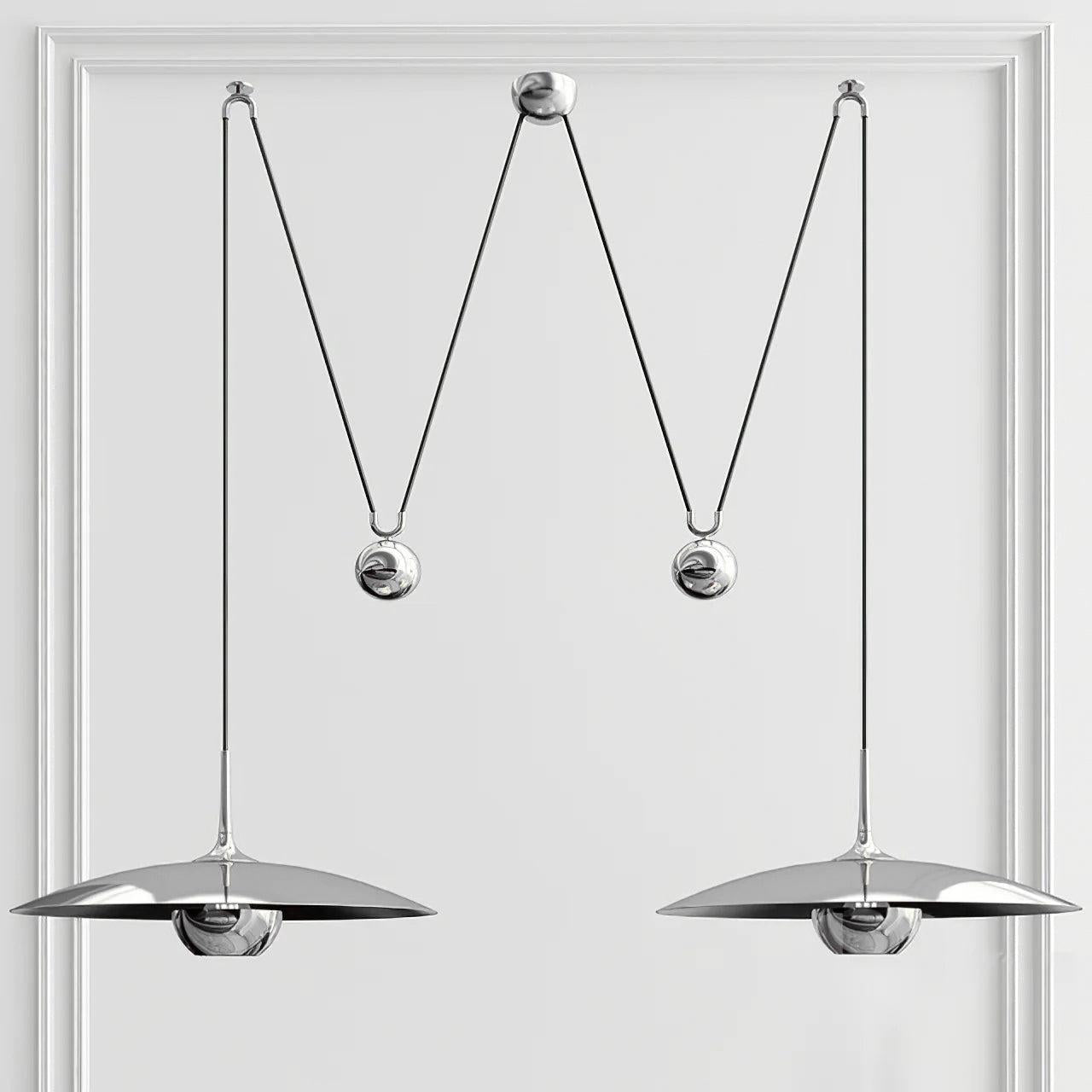 Swing Arm Pendant Light Adjustable Counterweight Dining Ceiling Lamp 10
