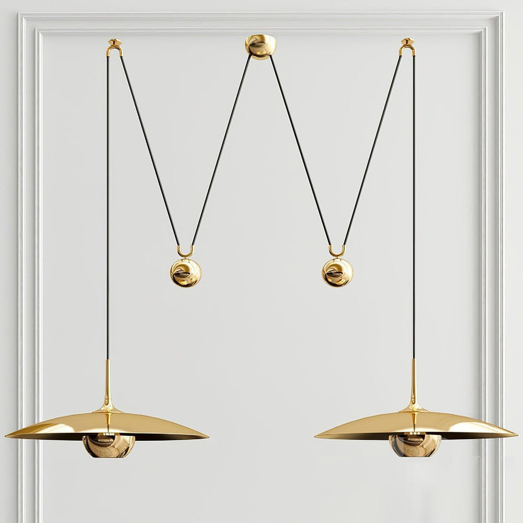 Swing Arm Pendant Light Adjustable Counterweight Dining Ceiling Lamp 11
