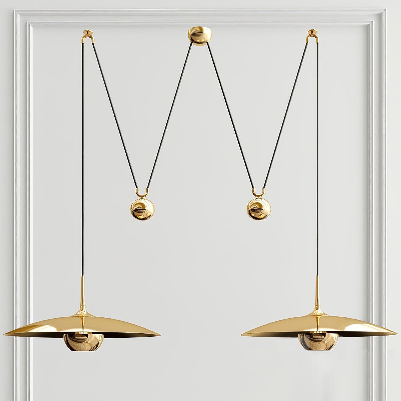 Swing Arm Pendant Light Adjustable Counterweight Dining Ceiling Lamp 11