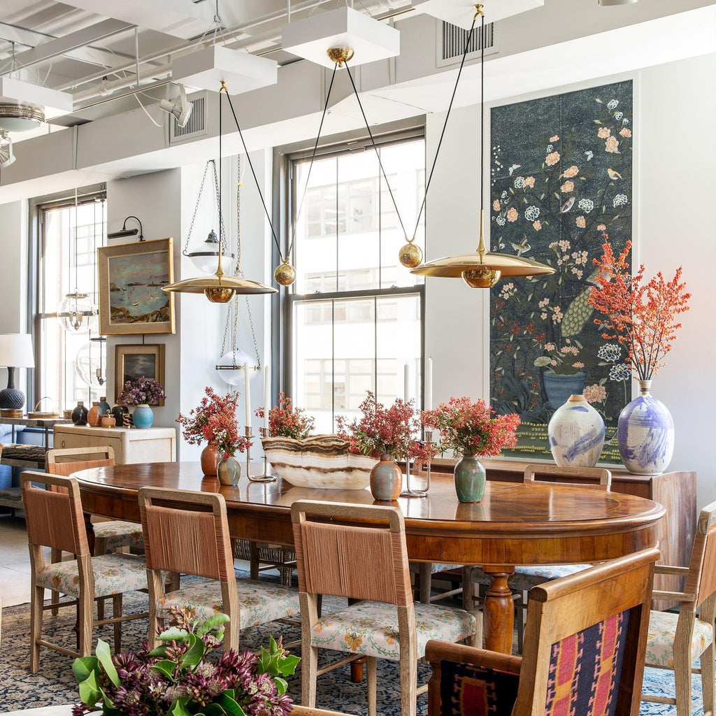 Swing Arm Pendant Light Adjustable Counterweight Dining Ceiling Lamp 2
