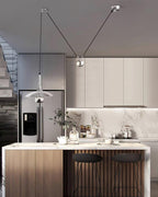 Swing Arm Pendant Light Adjustable Counterweight Dining Ceiling Lamp 3