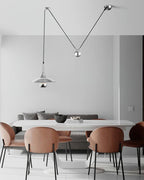 Swing Arm Pendant Light Adjustable Counterweight Dining Ceiling Lamp 4