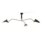 Three Arm Ceiling Lamp – Sculptural Metal Ceiling Light Fixture for Elegant Indoor Lighting 0