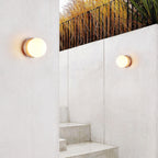 Travertine Outdoor Wall Light with Integrated LED – Weather-Resistant Garden Lighting 7