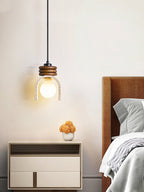 Travertine Pendant Light with Adjustable Height - Yellow Stone Shade for Kitchen 4