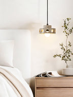 Travertine Pendant Light with Adjustable Height for Elegant Spaces 3