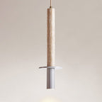 Travertine Pendant Light with Adjustable Height for Modern Kitchens 0