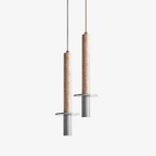 Travertine Pendant Light with Adjustable Height for Modern Kitchens 1