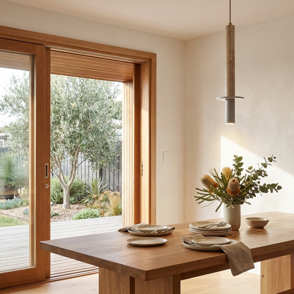 Travertine Pendant Light with Adjustable Height for Modern Kitchens 11