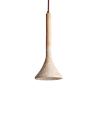 Travertine Pendant Light with Walnut Wood Accent – Modern Kitchen Pendant Lighting 5