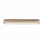Travertine Stone Bar Flush Ceiling Light Bronze 0